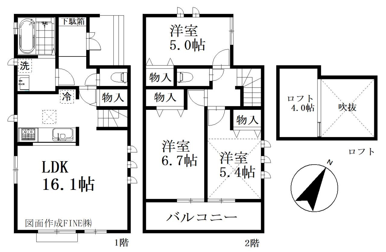 川口市鳩ケ谷本町４丁目　C号棟