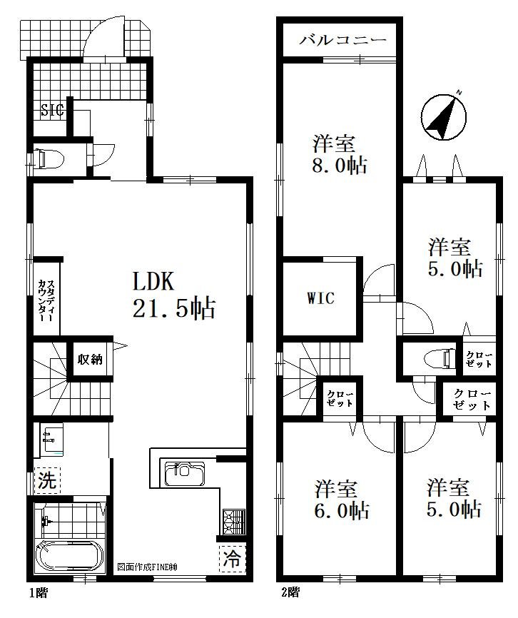 川口市芝　新築一戸建て　4号棟