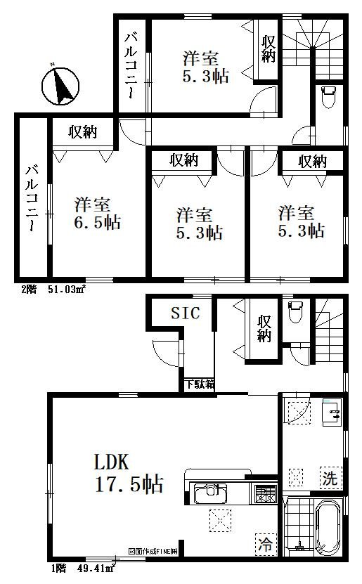 さいたま市中央区八王子　３号棟