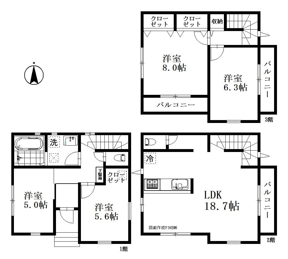 川口市大字小谷場　３号棟