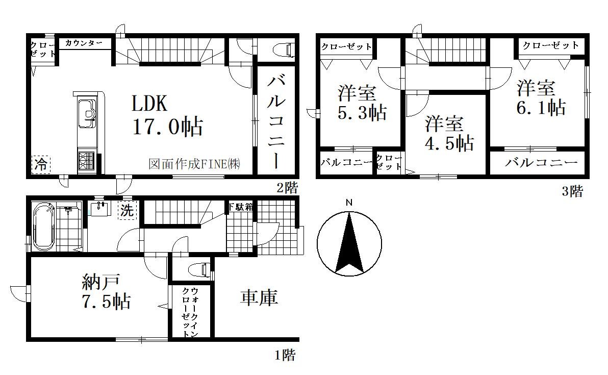 川口市中青木 新築一戸建て